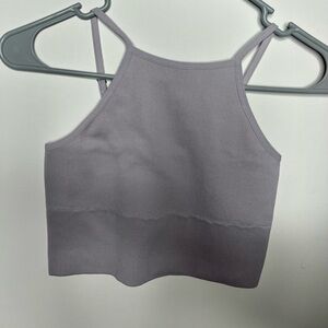 Ribbed bib Crop Cami